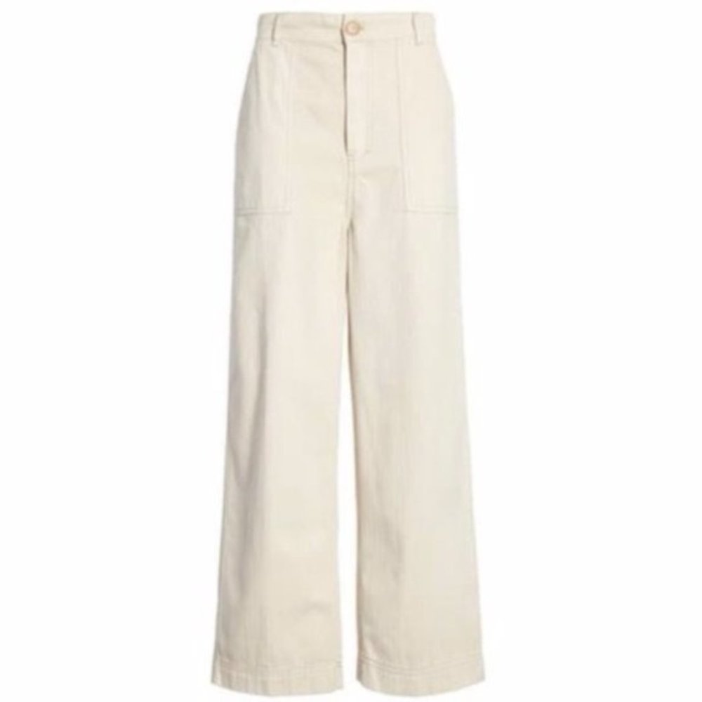FREE PEOPLE Sunday Skies Straight Leg Pants NWT - Size 0 - Picture 3 of 7